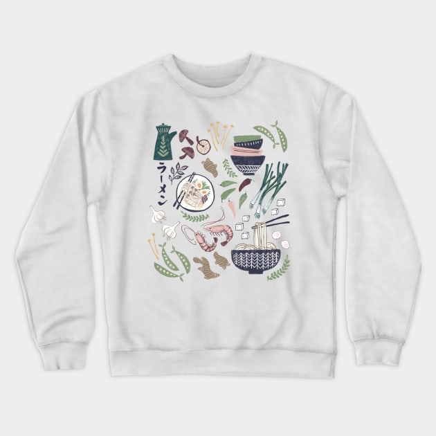 Ramen Bowl Crewneck Sweatshirt by YuanXuDesign